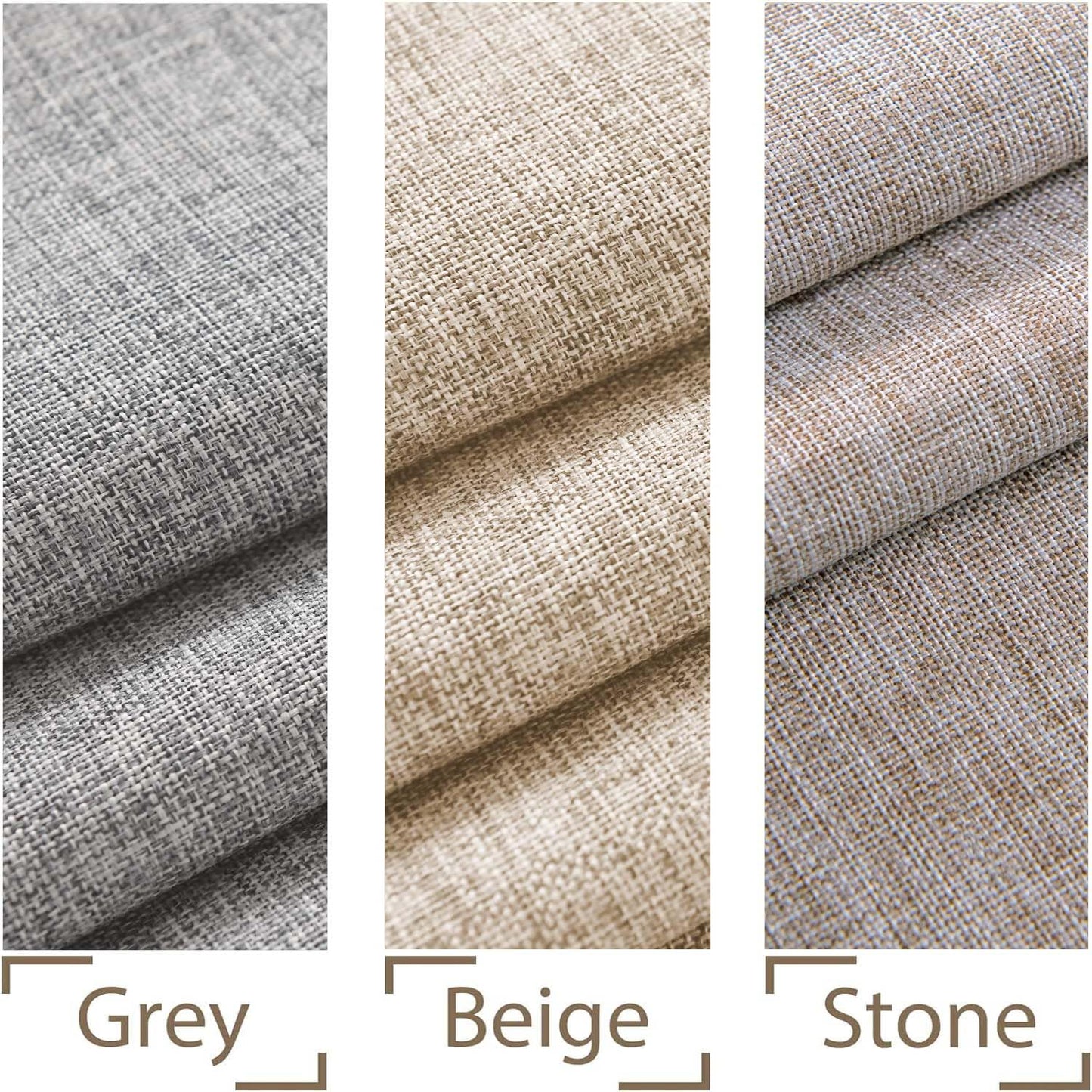 XWZO Faux Linen Round Tablecloth Wrinkle Free Stain Resistant Spillproof Washable Table Cloth for Kichen and Dinning Room Rustic Farmhouse Style Table Cover, Beige,60 inch, Round