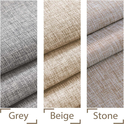XWZO Faux Linen Round Tablecloth Wrinkle Free Stain Resistant Spillproof Washable Table Cloth for Kichen and Dinning Room Rustic Farmhouse Style Table Cover, Beige,60 inch, Round