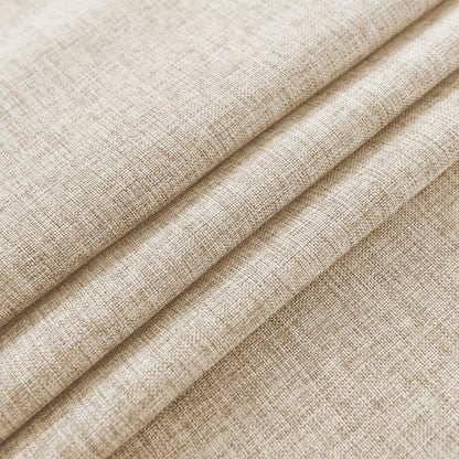 XWZO Faux Linen Round Tablecloth Wrinkle Free Stain Resistant Spillproof Washable Table Cloth for Kichen and Dinning Room Rustic Farmhouse Style Table Cover, Beige,60 inch, Round