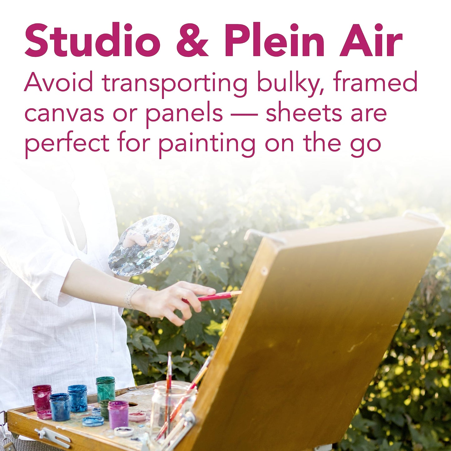 Strathmore 300 Series, Canvas Pad, 9x12 inch, 10 Sheets – Triple Primed, 100% Cotton Canvas, Plein Air Artists, Acrylic Paint and Oil Paint