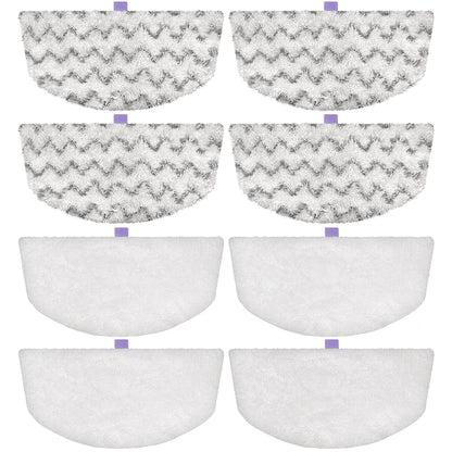 Steam Mop Replacement Pads Compatible with Bissell Powerfresh Steam Mop Pads for Bissell 1940 1806 1544 1440 2075 2685 Series Mops Resuable Floor Steamer Mop Pad Refills for Dry & Wet Cleaning, 8 Pack