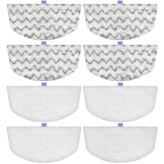Steam Mop Replacement Pads Compatible with Bissell Powerfresh Steam Mop Pads for Bissell 1940 1806 1544 1440 2075 2685 Series Mops Resuable Floor Steamer Mop Pad Refills for Dry & Wet Cleaning, 8 Pack