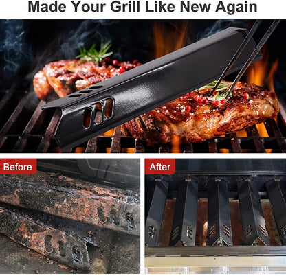 15" BBQ Heat Plate Shield for Backyard Grill GBC1462W-C GBC1349W GBC1449W-C, Grill Heat Tent for Barbecue Backyard Grill GBC1355W-C GBC1555W-C, Dynaglo DGF510SBP DGF510SSP, Porcelain Steel 4-Pack