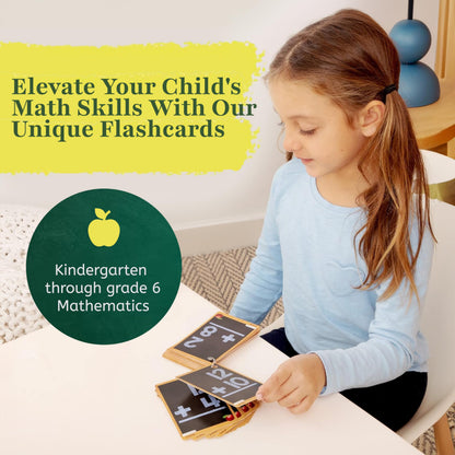 Star Right Math Flash Cards Set of 4 - Addition, Subtraction, Division, & Multiplication Flash Cards - 4 Rings - 208 Math Flash Cards - Ages 6 & Up - Kindergarten, 1st, 2nd, 3rd, 4th, 5th & 6th Grade