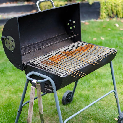 Roponan Disposable Aluminum Grill Liners, 20 Pack, 12" x 20" Rollable Grill Sheets for Grill Grates of Outdoor Charcoal BBQ