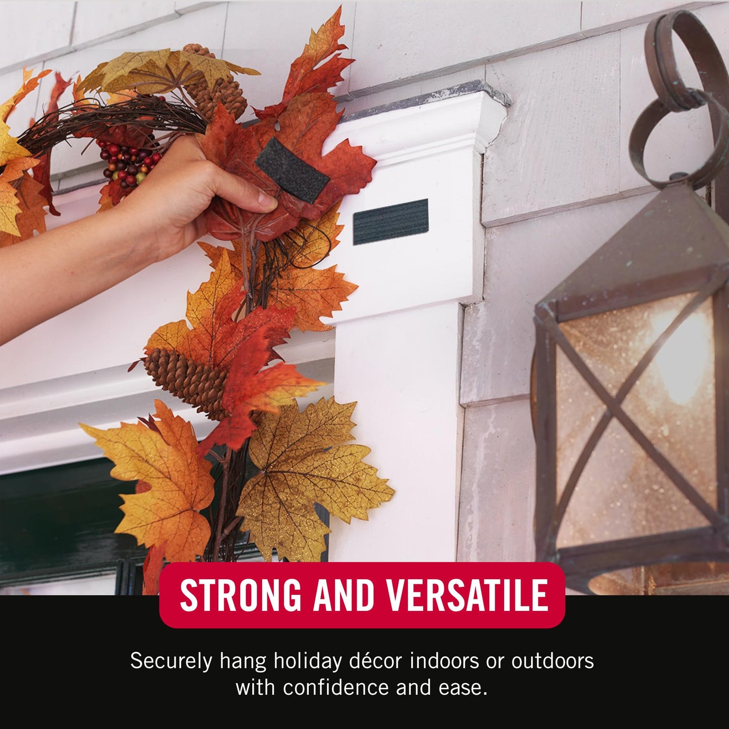 VELCRO Brand Heavy Duty Tape with Adhesive | 15 Ft x 2 In | Holds 10 lbs, Black | Industrial Strength Roll, Cut Strips to Length | Strong Hold for Indoor or Outdoor Use