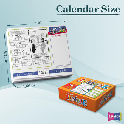 The Daily Jumble 2026 Boxed Daily Desk Calendar: Brain-Teasing Puzzles and Challenges
