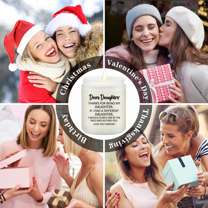 Volufia Daughter Gifts from Mom, Dad - Christmas Mothers Day Birthday Gift for Daughter - Lavender Scented Candle