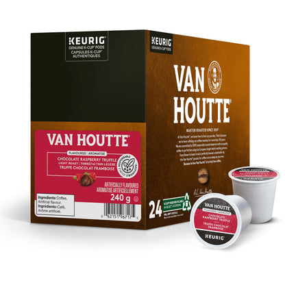 Van Houtte Raspberry Chocolate Truffle Coffee, K-Cup Portion Pack for Keurig Brewers (24 Count)