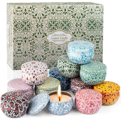 Scented Candles Gifts for Women, Candles for Home Scented, 12 Pack Soy Wax Candles Gifts Sets, Birthday Gifts for Women Mom Best Friends Sister Colleague