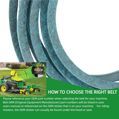 1/2" X141 1/8" Deck Belt Made with Kevlar for John Deere GX21833 GX20571 145 155C D140 D150 D160 E140 E150 E160 LA130 LA140 LA145 X140 X165 X166