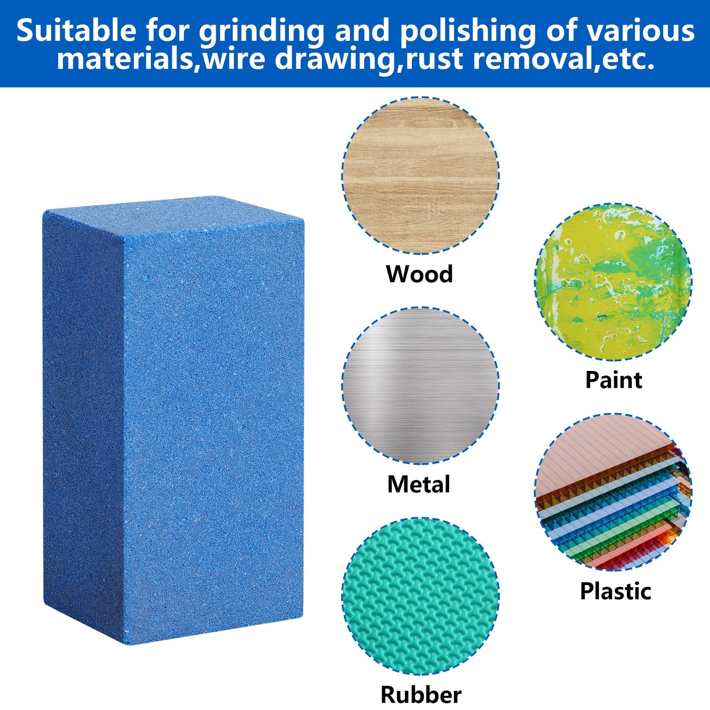 3 Pcs Gummy Rubber Abrasive Stone- Edge Grinding Rubber Block Stone- Soft Snowboard Gummy Stone- Snowboard Ski Stone for Removing Rust and Burrs (Blue 60 Grit, Green 120 Grit)