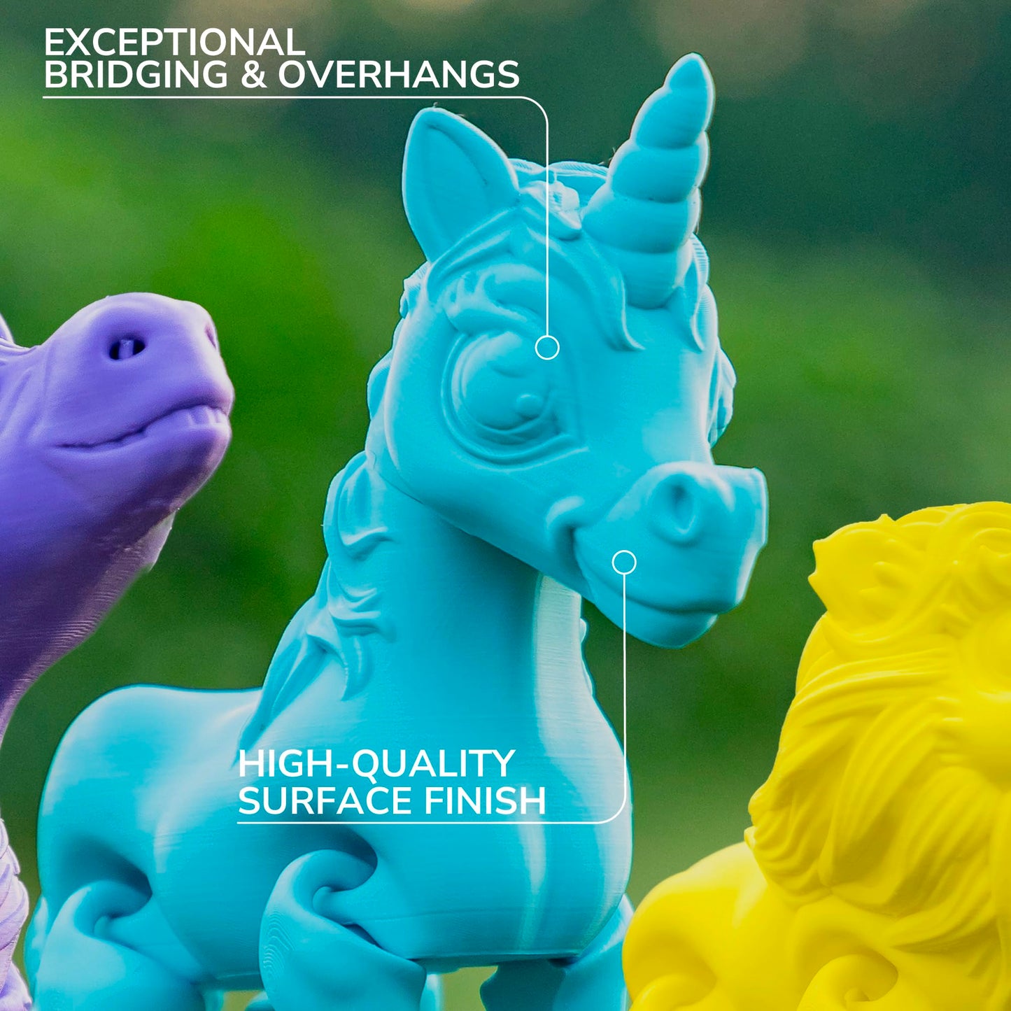 Polymaker Panchroma CoPE 3D Printer Filament, Polymaker Teal 3D Printing Filament 1.75mm 1kg, Prints Better Than PLA, Enables High Speed Printing, Compatible with Most 3D Printer, Polymaker Teal