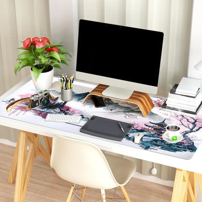 Yimomoyi Non Slip Mouse Pad, 120 x 40cm(47.2"x15.75"x0.12") Mouse Mat Extended, Gaming Mousepad Waterproof, Mouse Mat with Rubber Base, Mouse Pad Laptop for Office and Home (F)