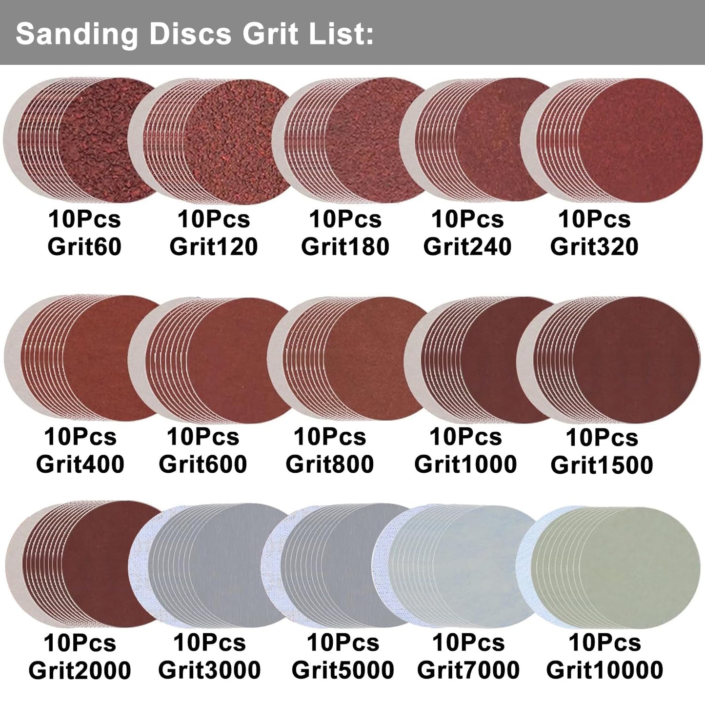 3 Inch Sanding Disc Drill Polishing Kit Sanding Attachment, 158 Pcs Wet Dry Car Headlight Restoration Kit Hook and Loop Sandpaper with 1/4" Shank, Backing Pads, Interface Pads and Polishing Pads