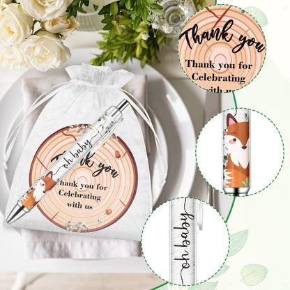 40 Sets Baby Shower Favors Gifts for Guests Include 40 Wild Animal Ballpoint Pens 40 Thank You Greeting Cards 40 Organza Bags Jungle Animal Baby Shower Party Favors Gender Reveal Souvenirs Prizes