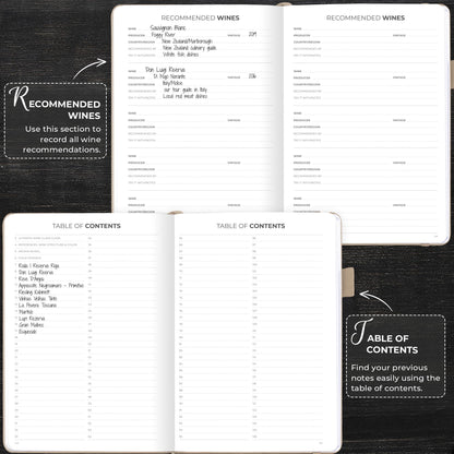 Clever Fox Wine Journal for Wine Tasting – Guided Wine Diary & Log Book with Tasting Instructions, Aroma Wheel, Food Pairing & Glass Guide – 132 Entries, Hardcover, A5 Size (Seashell)