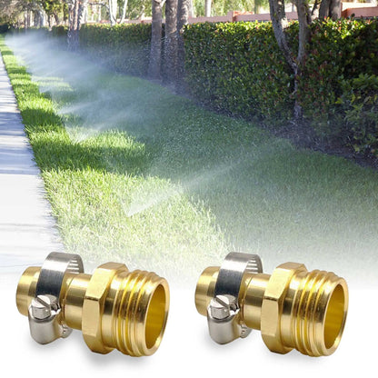 SaferCCTV Garden Hose Connector with Clamps, Garden Hose Repair Kit Male/Female Hose Fittings Set, for 3/4" and 5/8" Aluminum Garden Hose Fittings, 6Set