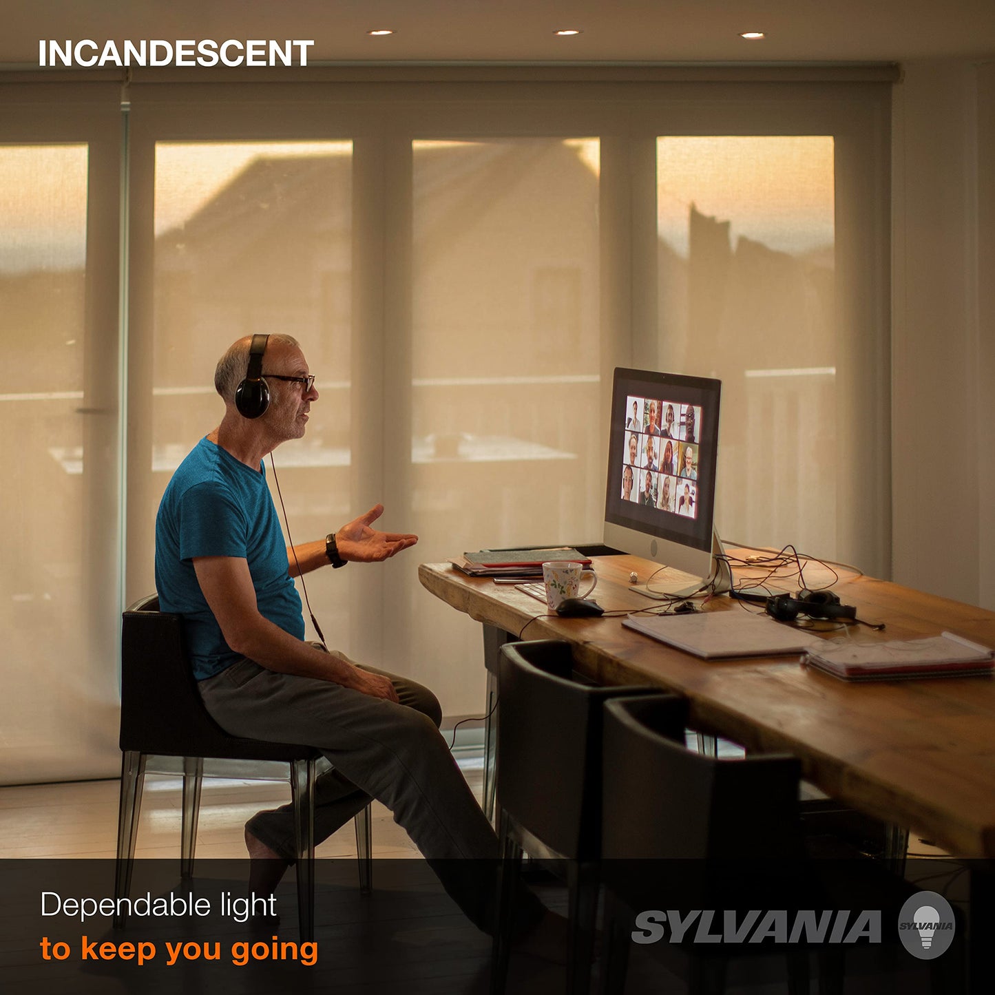 Sylvania 15676 R20 130-Volt 45-Watt Reflector Indoor Flood Light Bulbs, Incandescent Light (Pack of 6)