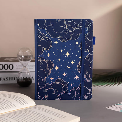 TIEFOSSI A5 Dotted Journal for Women Men, Dot Grid Notebook, 160 GSM Thick Paper, 192 Numbered Pages, Dotted Journal Notebook for Planner Organization