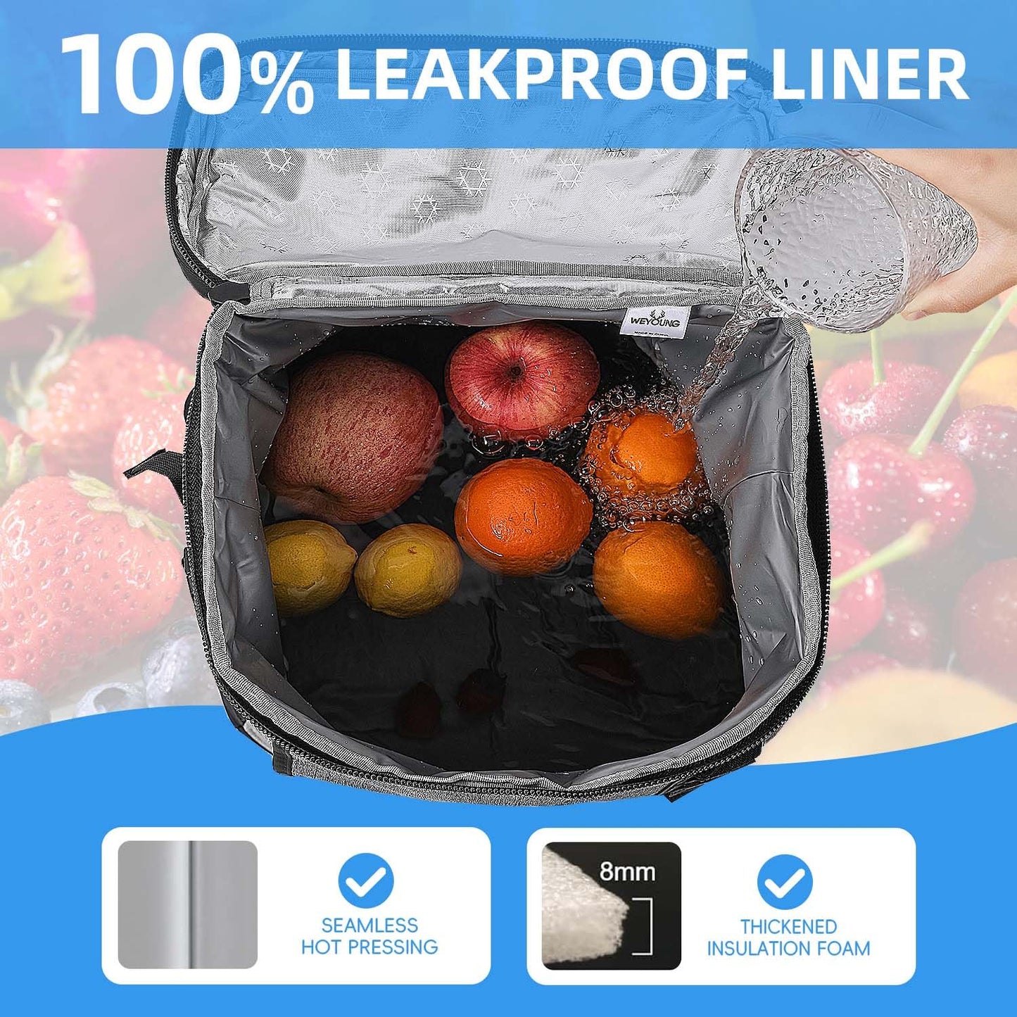 Bagtopia Camping Cooler Backpack Insulated Leakproof Backpack 30Cans, Travel Picnic Beach Lunch Cooler Bag for Men Women