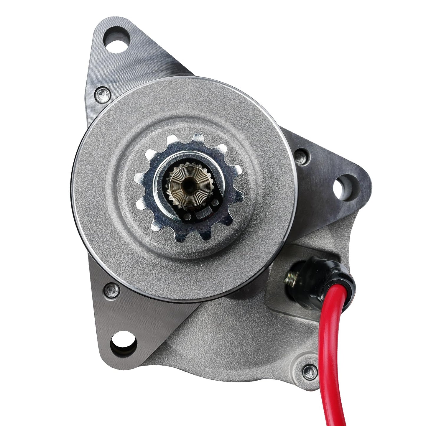 SOLLON 3 Bolt Starter Motor with Line for 50cc 70cc 90cc 100cc 110cc 125cc ATVs Dirt Bikes Go Karts Pit Bike Dune Buggy Sandrail Quad 4 Wheelers Compatible with SSR Roketa Taotao Coolster Jonway SunL