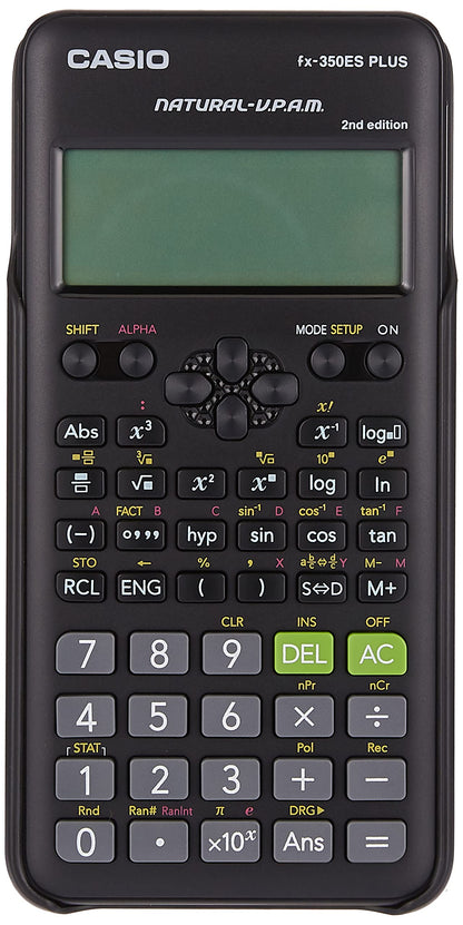 CASIO fx-350ES Plus -2nd Edition- | Natural Textbook Display Models, School & LAB, Calculators School & LAB. Natural Textbook Display Models