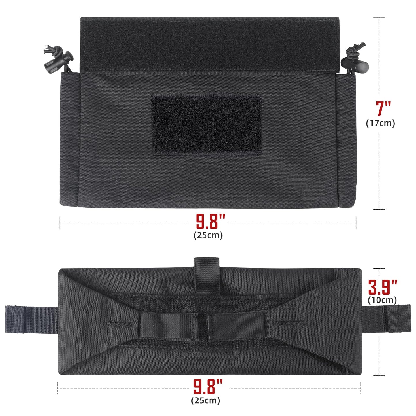 WYNEX Tactical First Aid Drop Dump Pouch, EMT Trauma Roll Up Drop Pouch EMT IFAK Sub Abdominal Carrying Bag with Hook-N-Loop