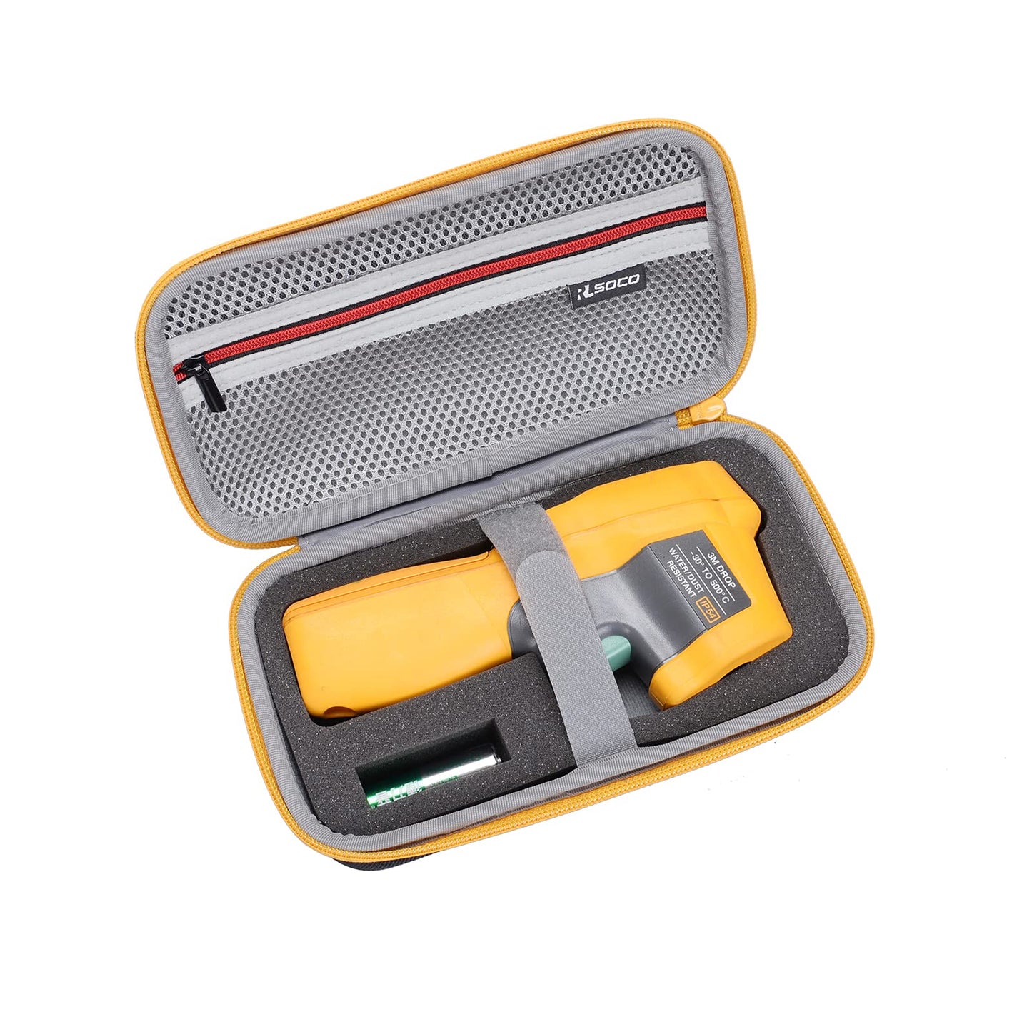 RLSOCO Case for Fluke 62 MAX/59 Mini/62MAX Cal/62 MAX Plus/64 Max/59 Max+ IR Thermometer, Protective Hard Tool Carrying Case, Dust- and Wet-Resistant - Black (Case Only)