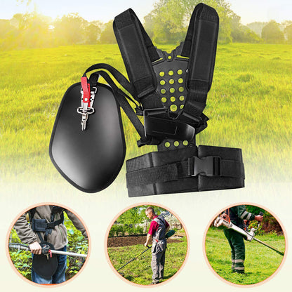 VIABRICO Trimmer Shoulder Strap Padded Belt Double, for Brushcutters Trimmers Strimmer Harness, Garden Lawn Mower Nylon Belt fit for Brush Cutter Kit