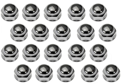 Dorman 711-265 Wheel Nut Chrome Acorn Bulge Seat 1/2-20 Compatible with Select Models, 20 Pack