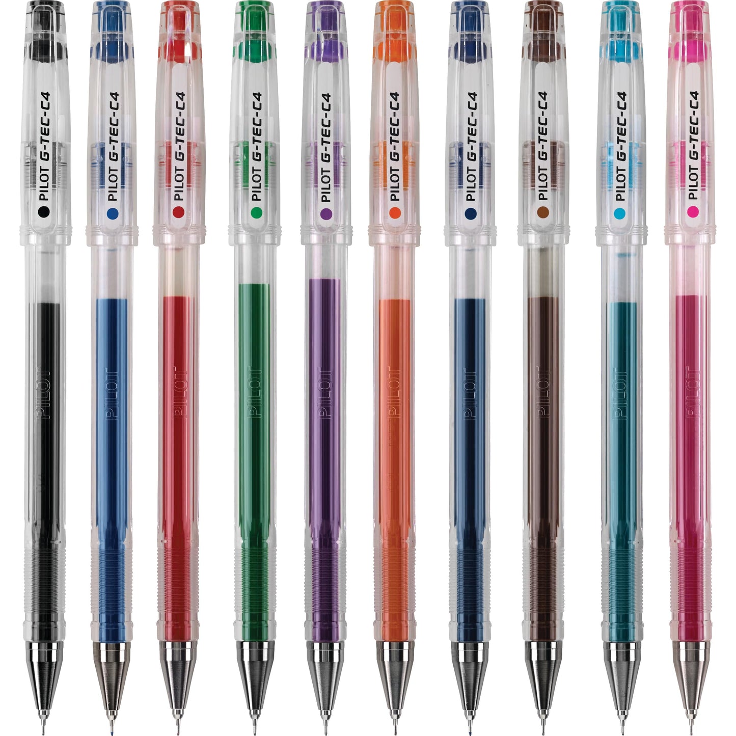 Pilot G-Tec-C Gel Rolling Ball Pens, Ultra Fine Point, Assorted Colors, 10-Pack Pouch (35484)