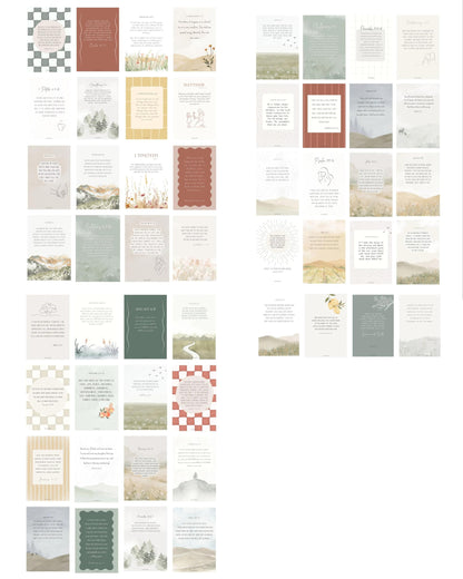 Take Heart ESV Scripture Cards Set, 52 Cards with Wooden Display Stand, Christian Inspirational Decor