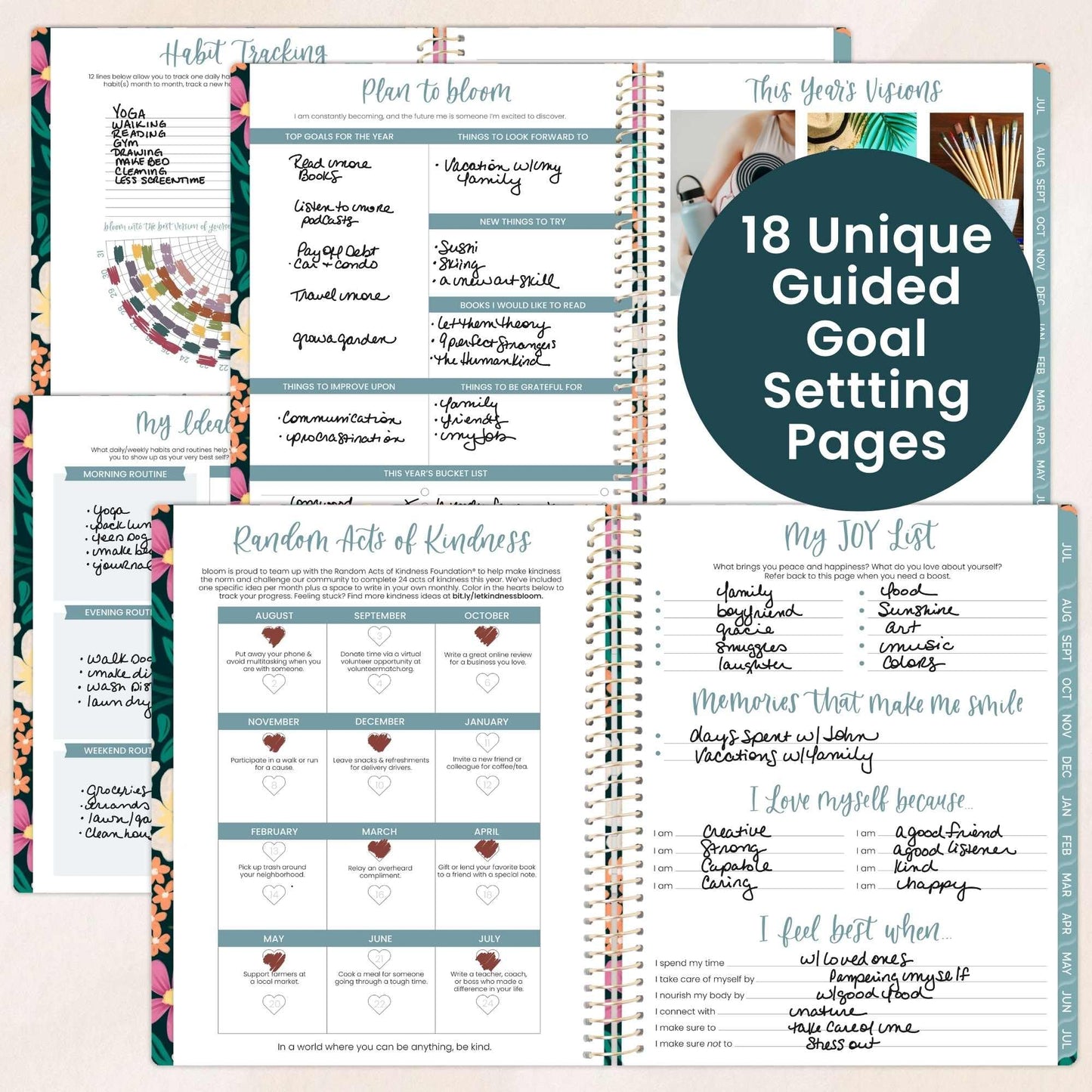bloom daily planners 2026-2027 (8.5" x 11") Academic Year Day Planner (July 2026 - July 2027) - Weekly & Monthly Dated Agenda Organizer with Stickers & Tabs - Blooming Wildly