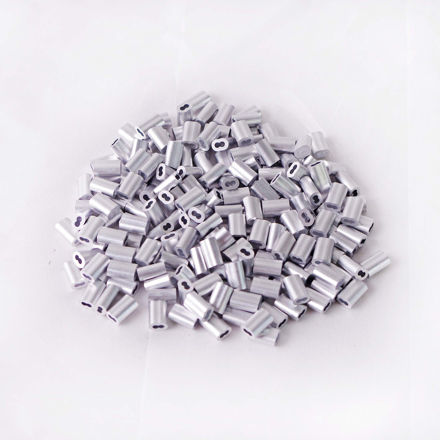 HIGOOD Aluminum Crimping Loop Sleeve for 1/16" Diameter Wire Rope and Cable (1/16" 200PCS)