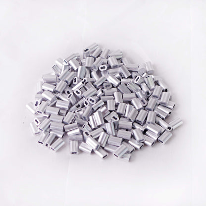 HIGOOD Aluminum Crimping Loop Sleeve for 1/16" Diameter Wire Rope and Cable (1/16" 200PCS)