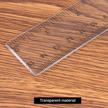QWORK 6 Inch Rulers Bulk Clear Plastic Flexible Rulers with Inches and Centimeters, 100 Pcs Anti-Break Small Straight Ruler, School Office Supplies