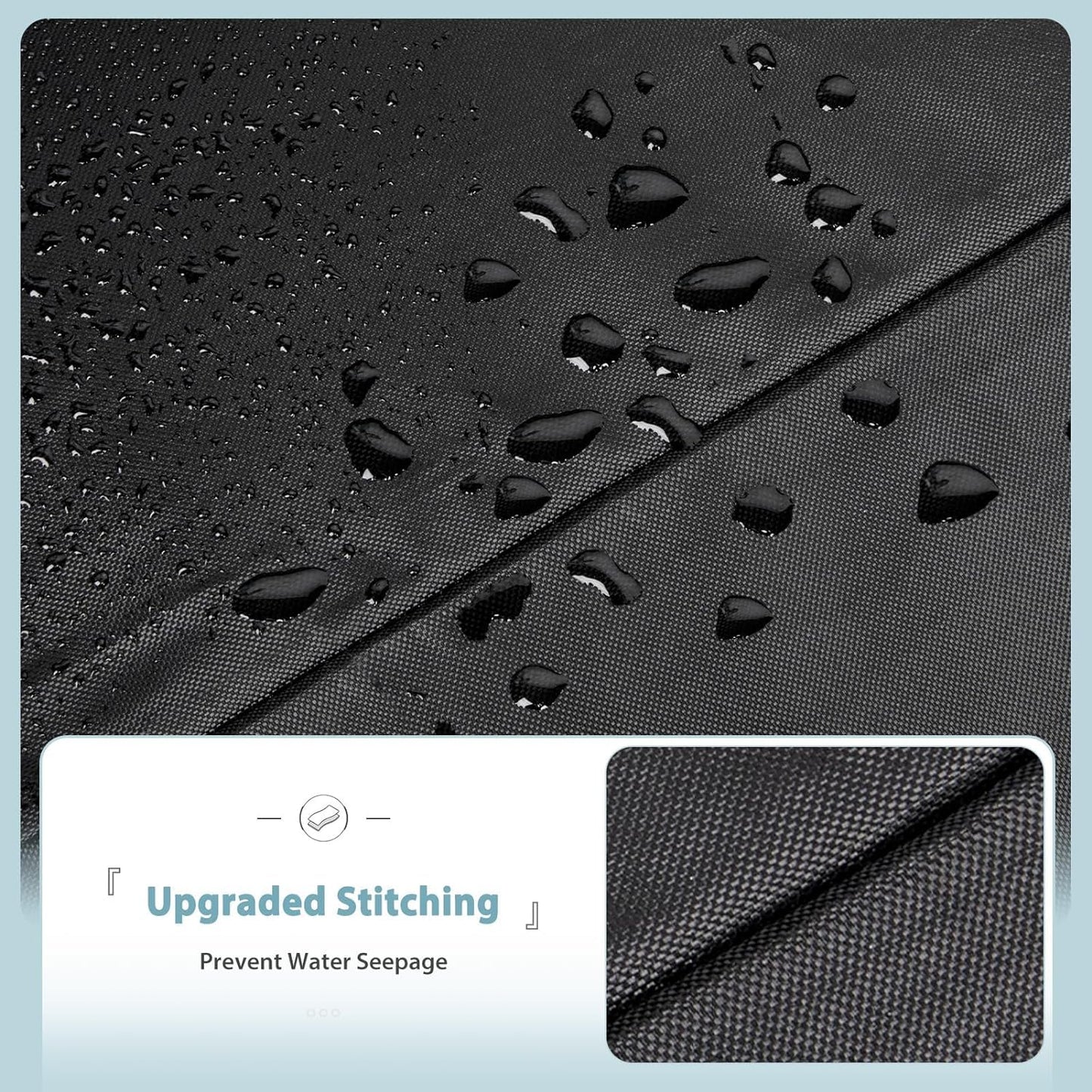 420D Griddle Cover 36 Inch Griddle and More 4-Burner Flap Top Grills - Waterproof, Lightweight, Durable - Click-Close Straps - Black
