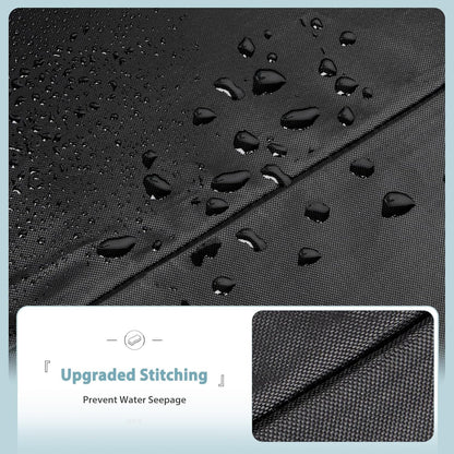 420D Griddle Cover 36 Inch Griddle and More 4-Burner Flap Top Grills - Waterproof, Lightweight, Durable - Click-Close Straps - Black