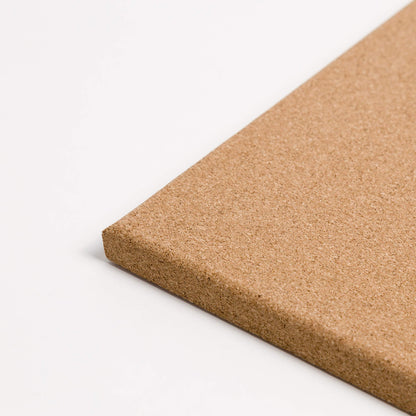 U Brands Frameless Square Cork Bulletin Board, Office Supplies, 14” x 14”, Natural, with Push Pins and Mounting Hardware, 1 Pack, 463U00-04