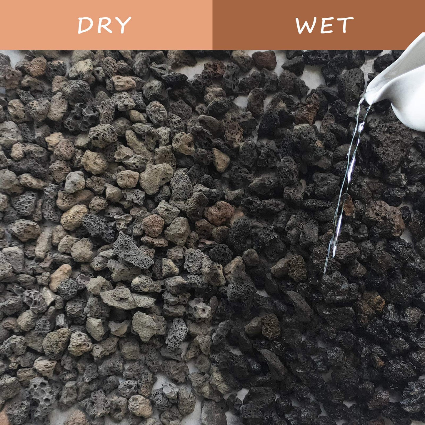 5LBS Black Lava Rocks for Plants -100% Pure Volcanic Rock No Dyes or Chemicals-Best Lava Stones Top Dressing for Cacti Succulents Plants,Bonsai-5lbs