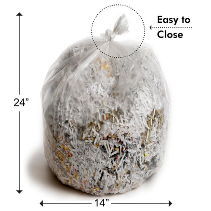 Aurora SB50 Shredder Bags, Design for Aurora AU200MA and AU220MB auto feed shredders, Hold up to 8.5 Gallon of shredded materials, 1 Roll of 50 Bags
