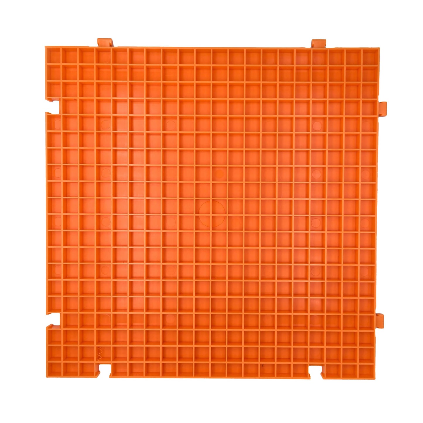 Stained Glass Cutting Mat, Solid Bottom Plastic Grid, Orange, 1 Pack