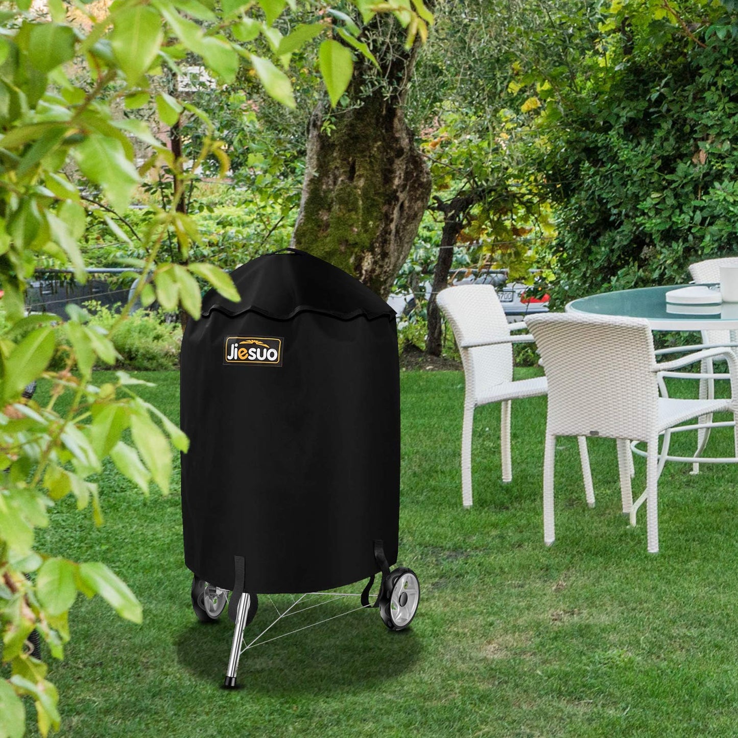 BBQ Cover for Weber Charcoal Kettle, Premium 22 Inch Grill Cover, Heavy Duty Waterproof Grill Covers