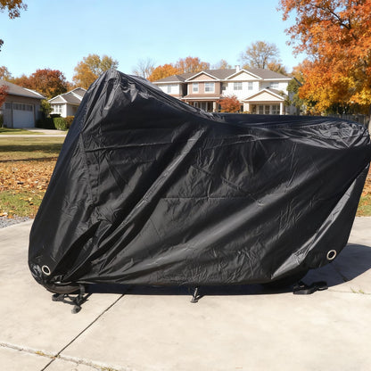 XYZCTEM Scooter Cover,Waterproof Moped Cover, for Vespa Cover Outdoor Protection Against Water, UV, Wind. Black, 72" L