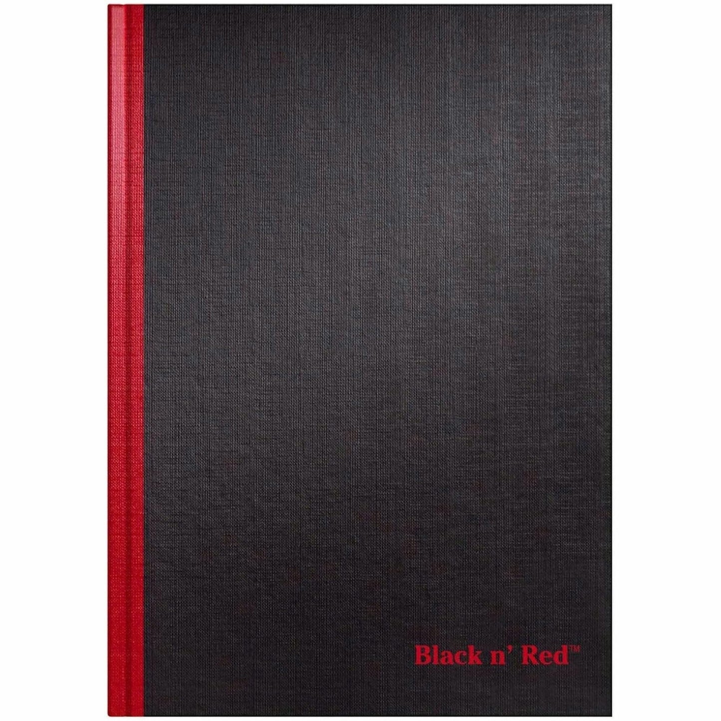 Black n' Red Hardcover Executive Notebook, 11.75 x 8.25 Inches, Black, 96 sheets/192 pages (D66174)