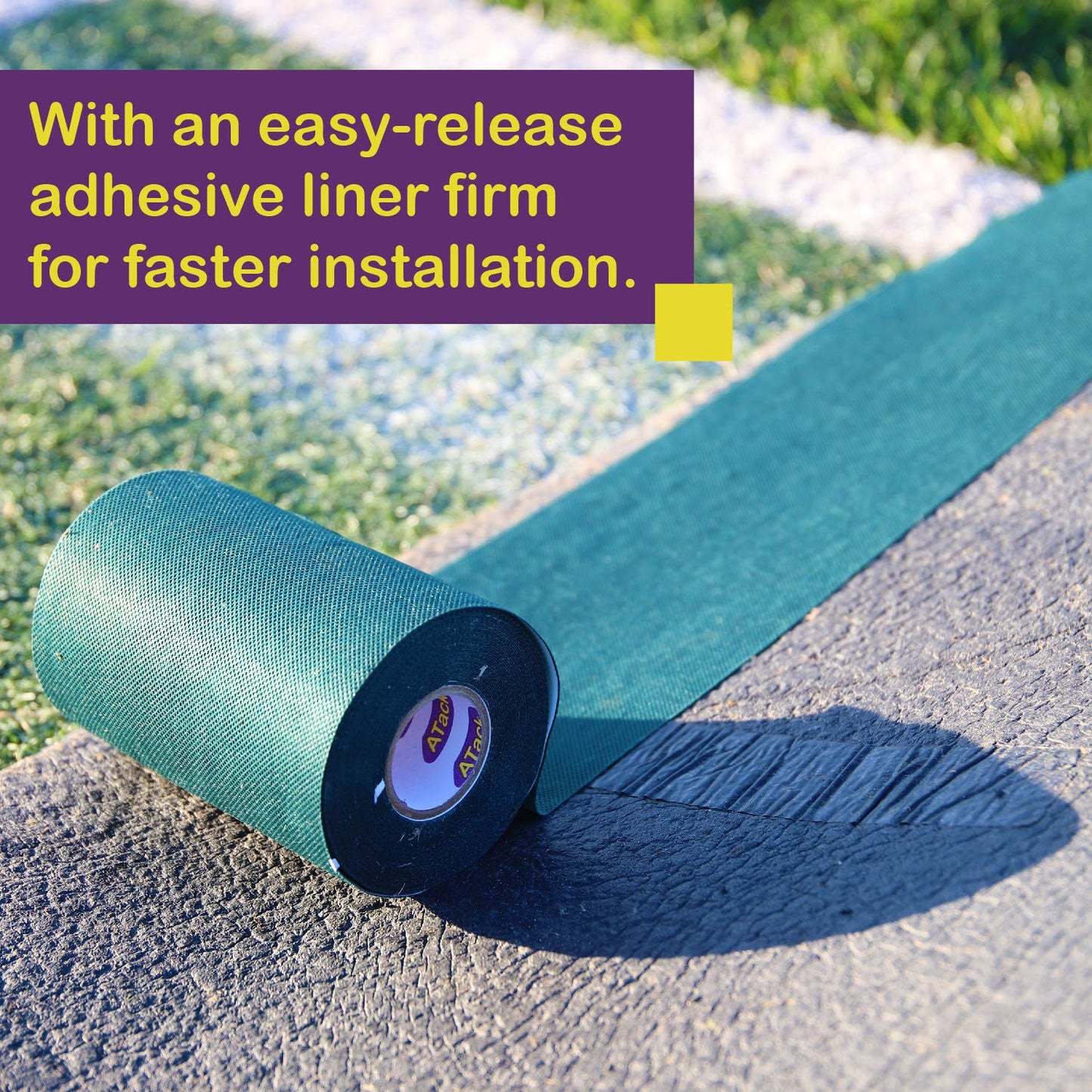 ATack Artificial Grass Tape, 6-Inch by 32-Feet, Self-Adhesive Synthetic Grass Joining Seaming Tape – Ideal for Outdoor, Patio, and Lawn Artificial Grass Carpet Tape