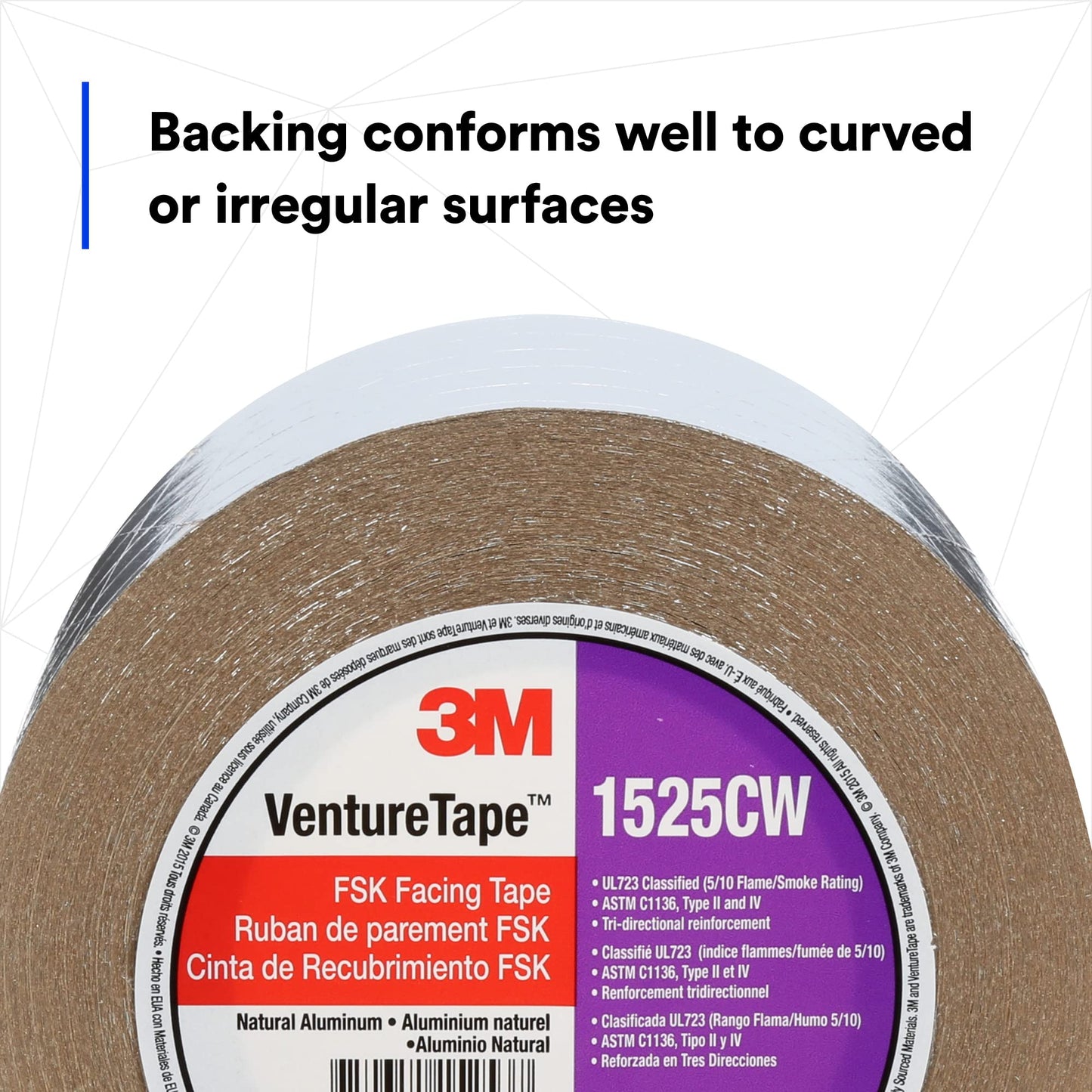 3" X 50 Yds. Reinforced Aluminum Tape
