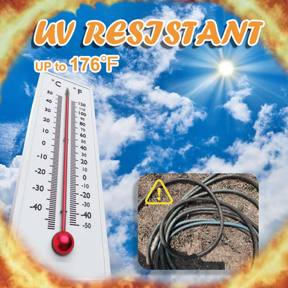 Cupohus RV Drinking Water Hose 10FT with Storage Strap, Anti-Kink 5/8''ID Premium Fresh Water Hose for RV, Marine, Camper, Truck, Car, Garden