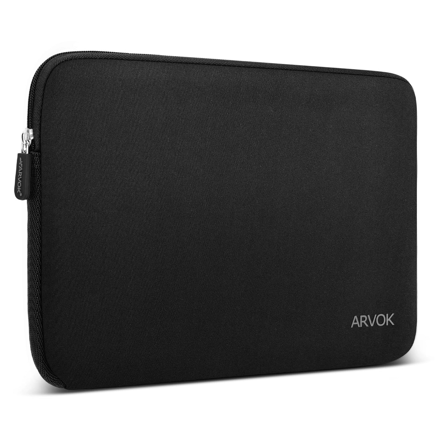ARVOK 15 15.6 16 Inch Laptop Sleeve Multi-Color Size Choices Case/Water-Resistant Neoprene Notebook Computer Pocket Tablet Briefcase Carrying Bag/Pouch Skin Cover for HP/Dell/Lenovo/Asus/Acer, Black